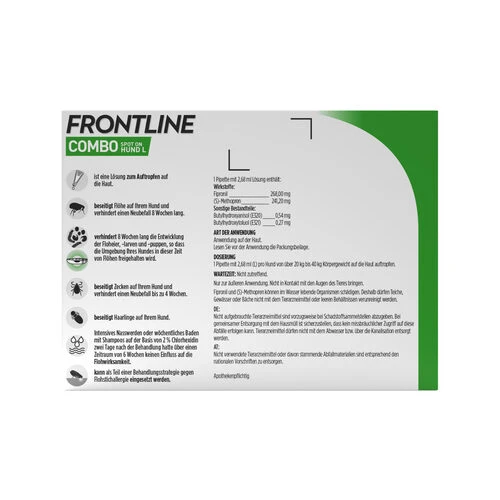 Frontline Combo Gegen Zecken, Flöhe (Flöhe, Eier, Larven, Puppen) Bei Hunden – Bild 9