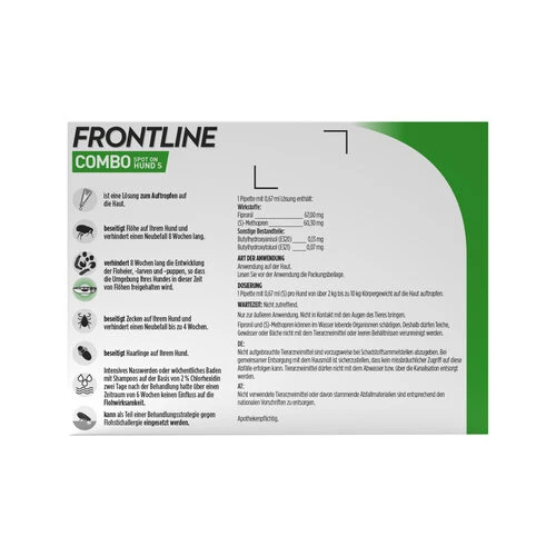 Frontline Combo Gegen Zecken, Flöhe (Flöhe, Eier, Larven, Puppen) Bei Hunden – Bild 5